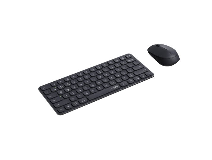 RAPOO X9010M Multi-mode Aluminium Base, Wireless Ultra-slim Combo Set, up to 12 Months Battery, Bluetooth or 2.4Ghz.  Office Business Retail Grey RAPOO X9010M Multi-mode Aluminium Base, Wireless Ultra-slim Combo Set, up to 12 Months Battery, Bluetooth or 2.4Ghz.  Office Business Retail Grey